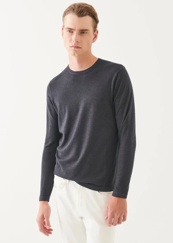 Extra-Fine Merino Vintage Wash Crewneck