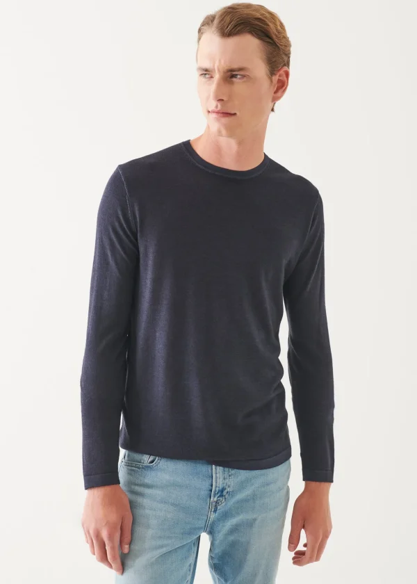 Extra-Fine Merino Vintage Wash Crewneck