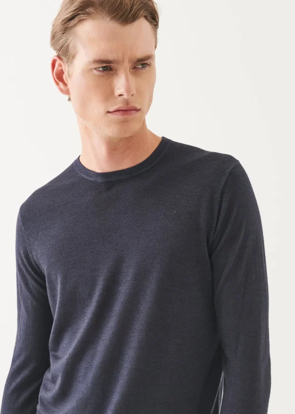 Extra-Fine Merino Vintage Wash Crewneck