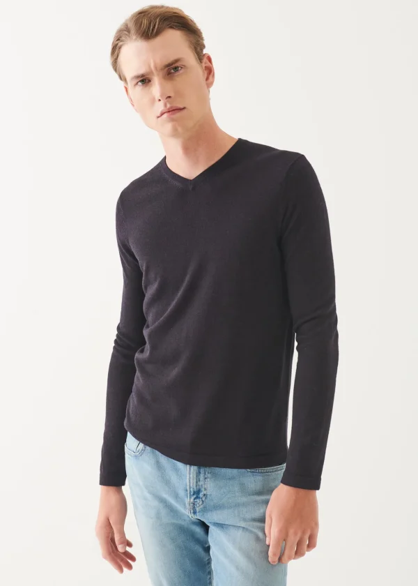 Extra-Fine Merino V-Neck