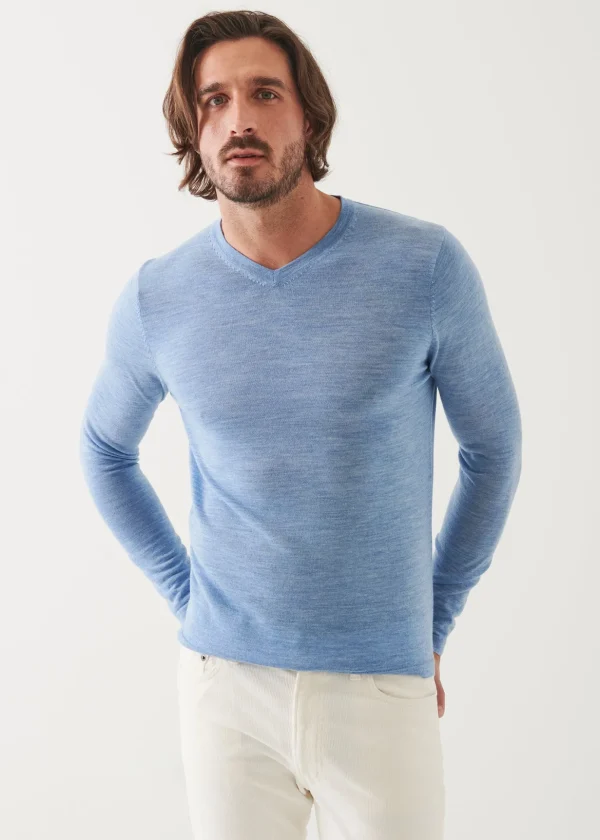 Extra-Fine Merino V-Neck