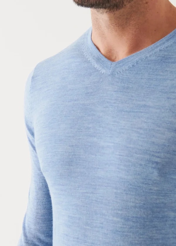 Extra-Fine Merino V-Neck