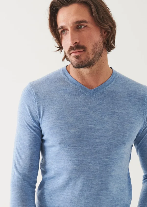 Extra-Fine Merino V-Neck