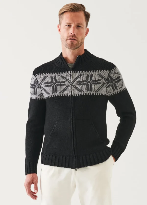 Fairisle Zip-Up Cardigan