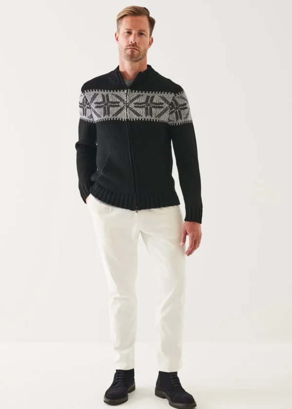 Fairisle Zip-Up Cardigan