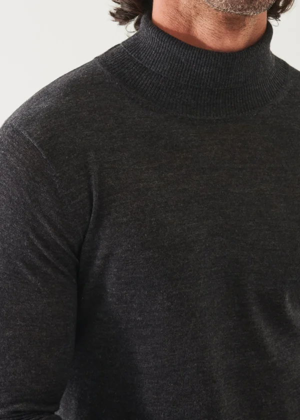 Fine Gauge Merino Wool Turtleneck