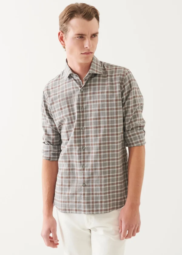 Flannel Check Button Up Shirt