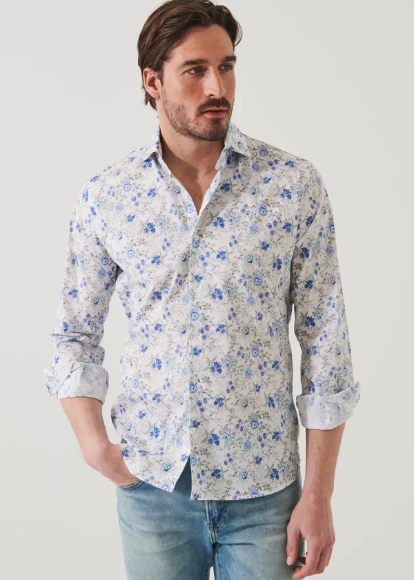 Floral Long Sleeve Cotton Shirt