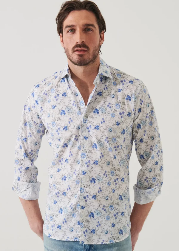 Floral Long Sleeve Cotton Shirt