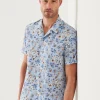 Floral Print Camp Collar Shirt