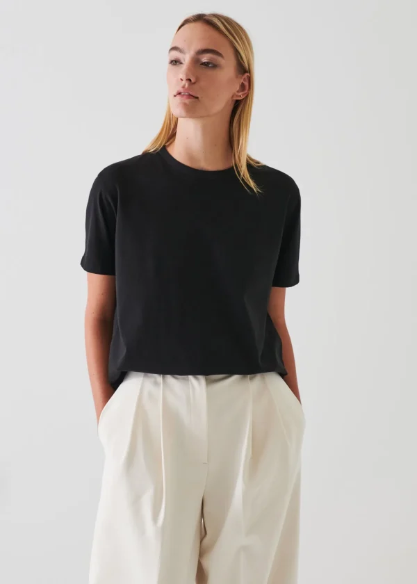 Iconic Pima Cotton Stretch Boyfriend T-Shirt