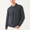 Italian Nylon Stretch Padded Bomber Jacket