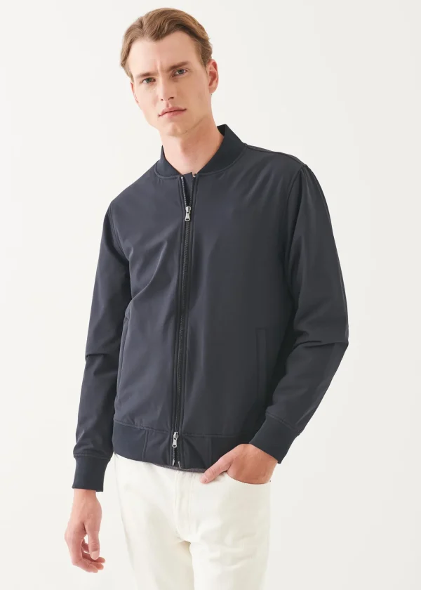 Italian Nylon Stretch Padded Bomber Jacket