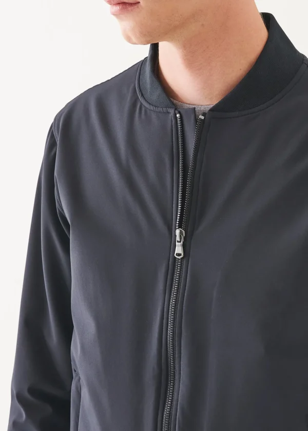 Italian Nylon Stretch Padded Bomber Jacket