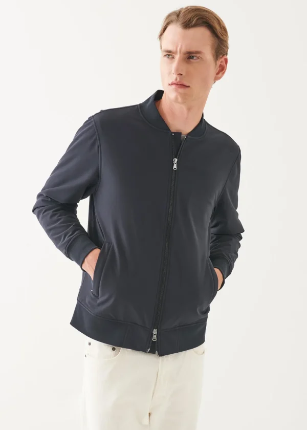 Italian Nylon Stretch Padded Bomber Jacket