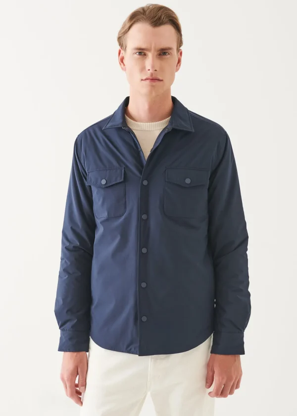 Italian Nylon Utility Shirt Jacket