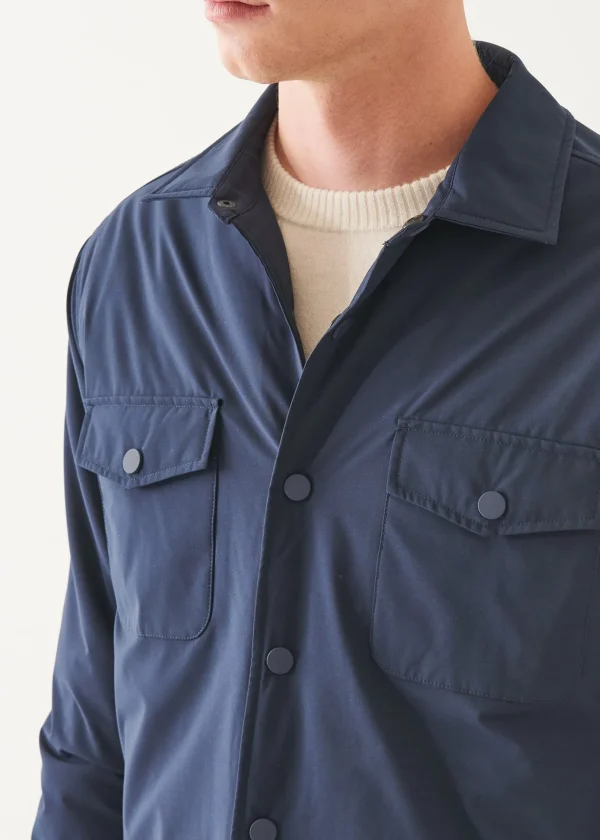 Italian Nylon Utility Shirt Jacket