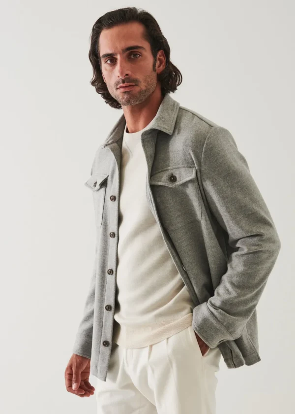 Italian Two-Pocket Shirt Jacket