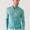 Lightweight Merino Blend Full Zip Sweater