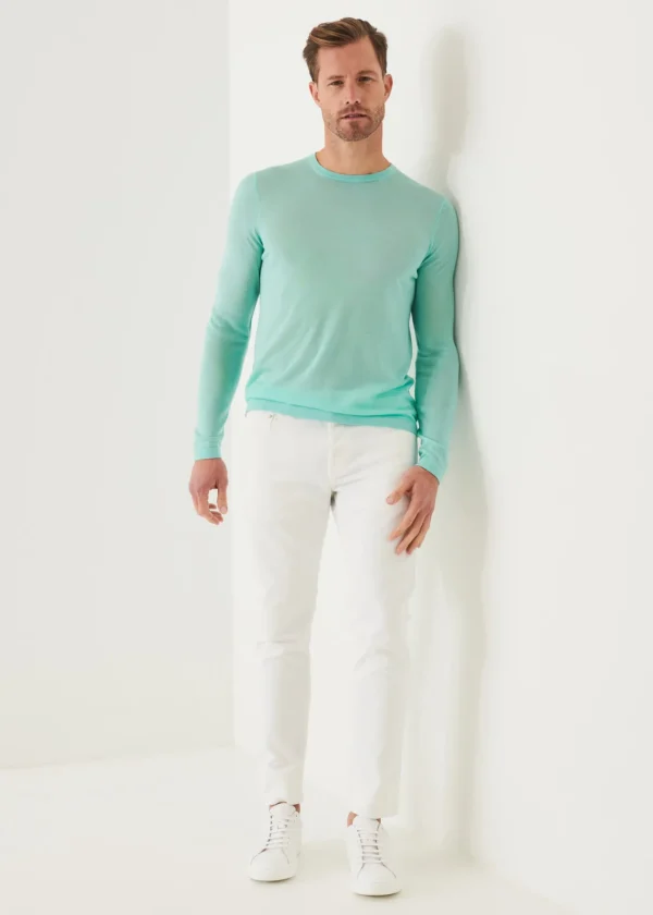 Lightweight Merino Blend Crewneck Sweater