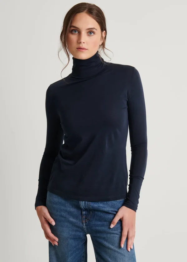 Lightweight Pima Cotton Turtleneck