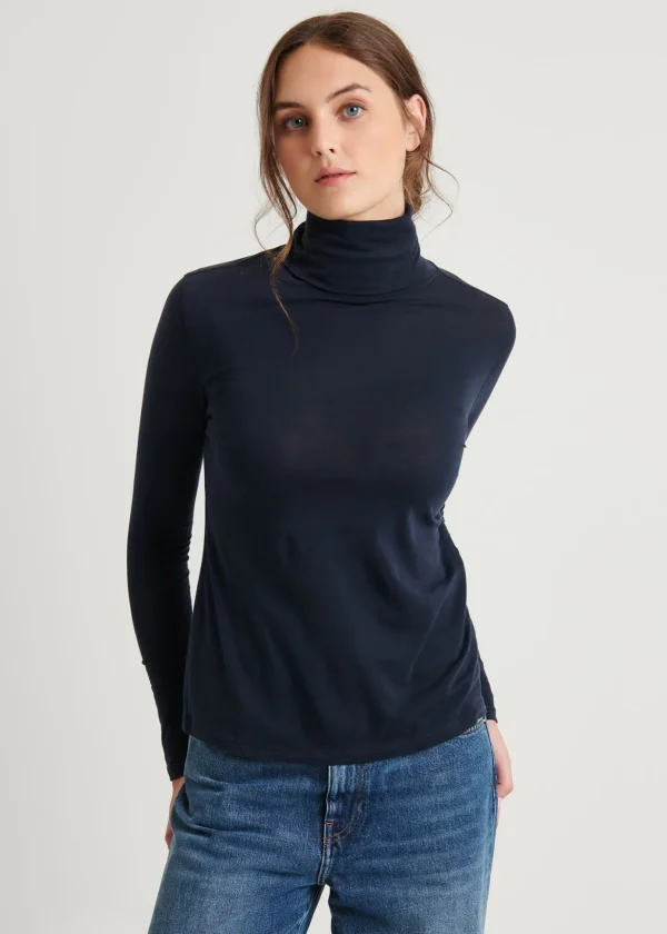 Lightweight Pima Cotton Turtleneck