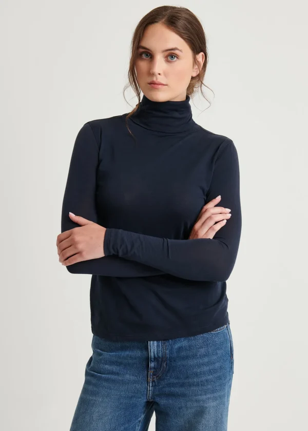 Lightweight Pima Cotton Turtleneck