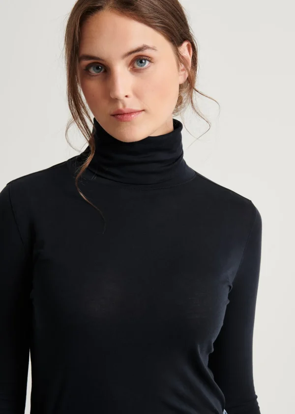 Lightweight Pima Cotton Turtleneck