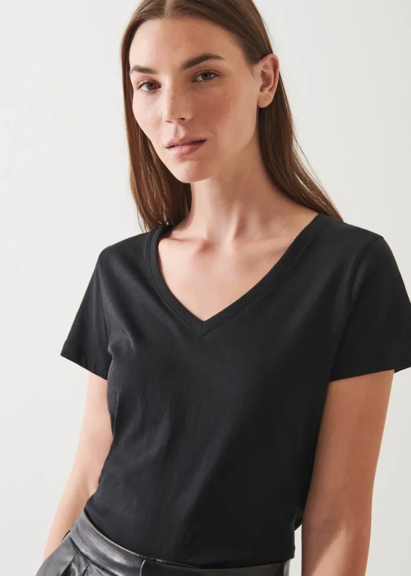 Lightweight Pima Cotton V-Neck