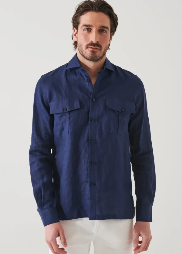 Linen Chambray Over Shirt