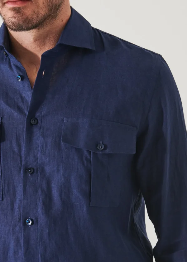 Linen Chambray Over Shirt