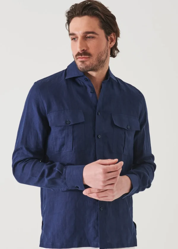 Linen Chambray Over Shirt