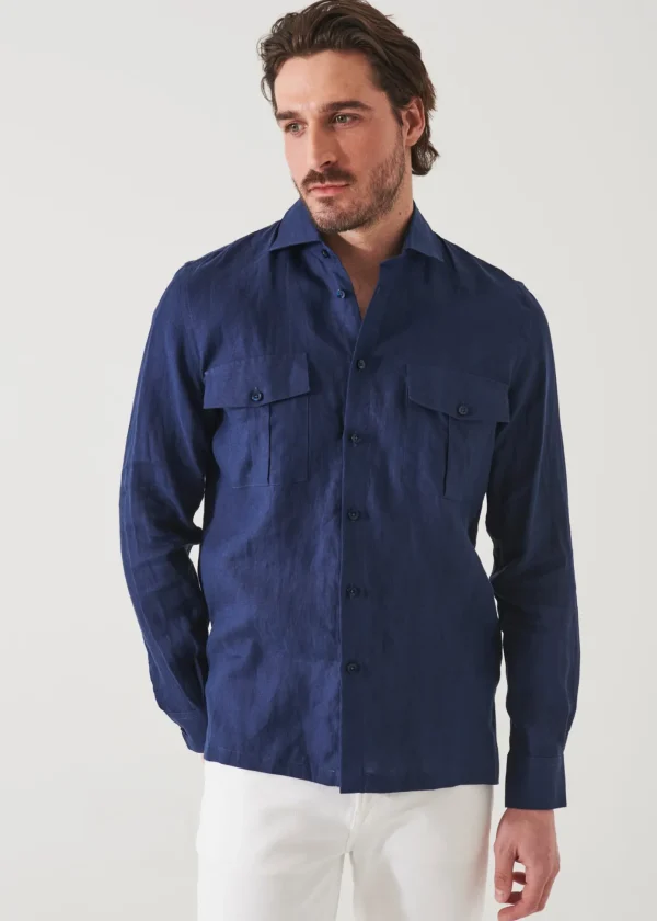 Linen Chambray Over Shirt