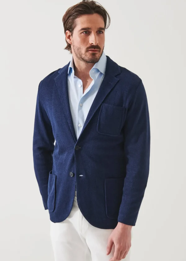 Linen Cotton Blend Blazer