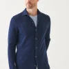 Linen Cotton Blend Shirt Jacket