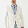 Linen Twill Two-Button Blazer