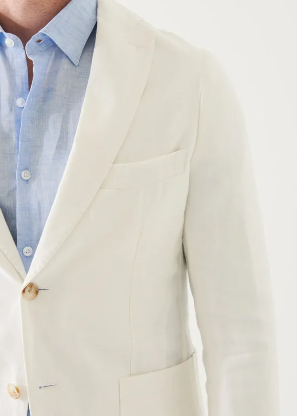 Linen Twill Two-Button Blazer