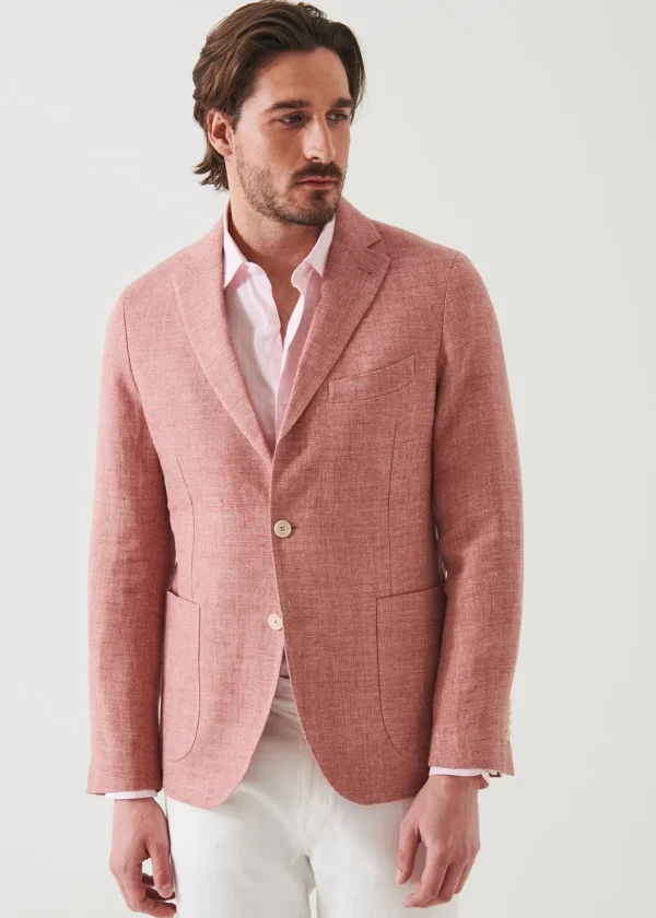 Linen Wool Blend Blazer