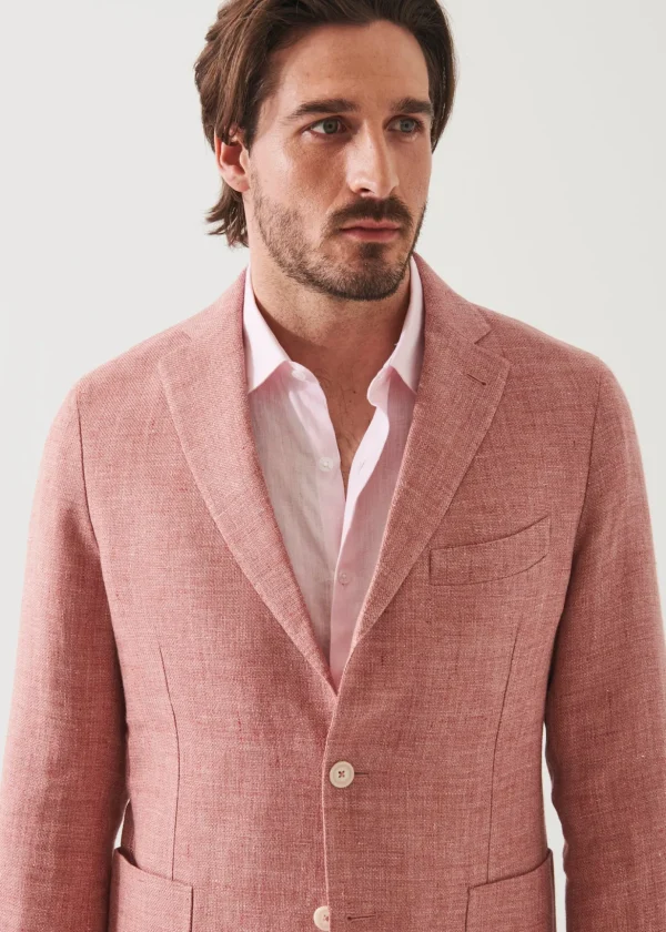 Linen Wool Blend Blazer