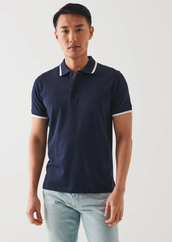 Mercerized Pima Cotton Tipped Polo