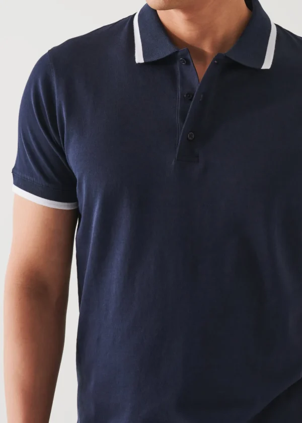 Mercerized Pima Cotton Tipped Polo