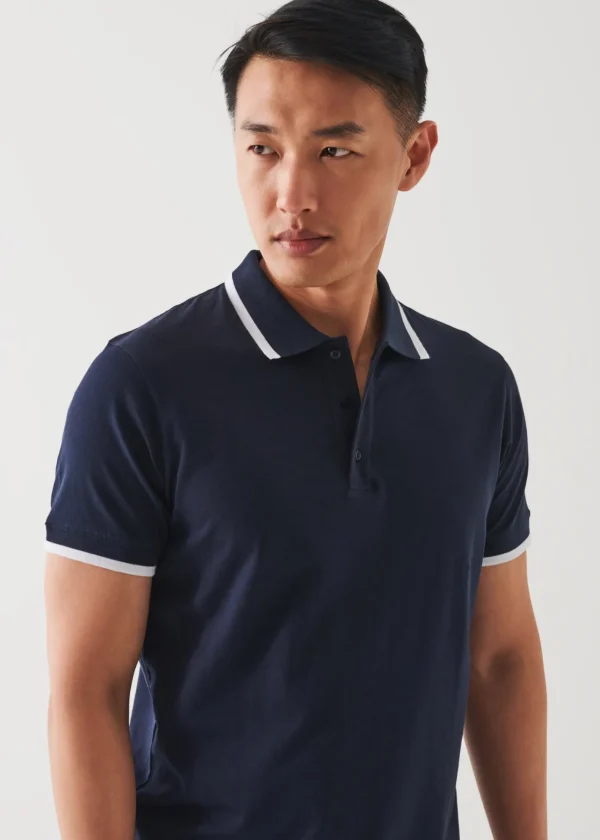 Mercerized Pima Cotton Tipped Polo