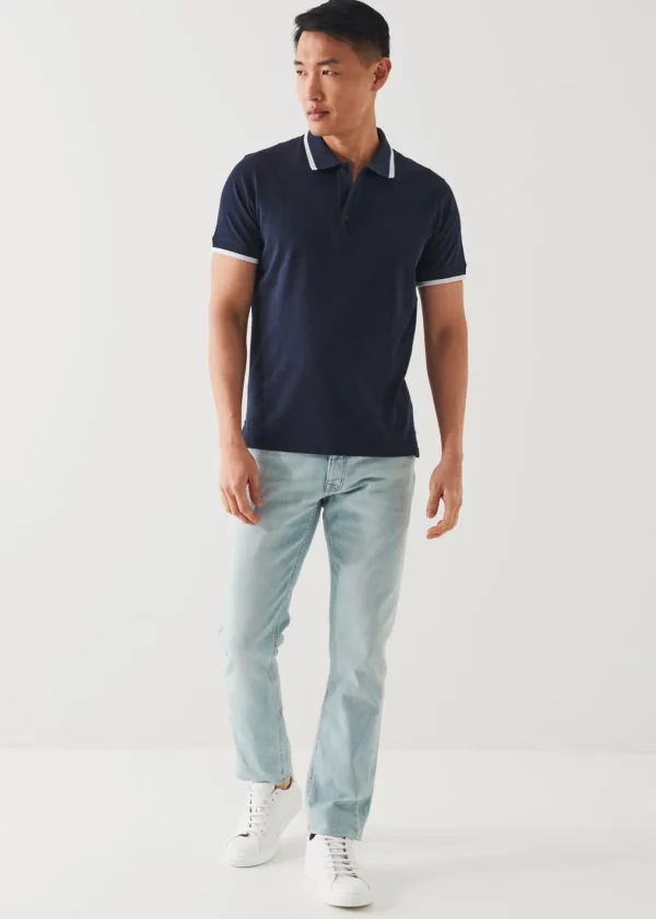 Mercerized Pima Cotton Tipped Polo