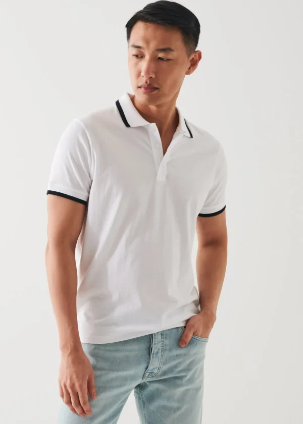 Mercerized Pima Cotton Tipped Polo