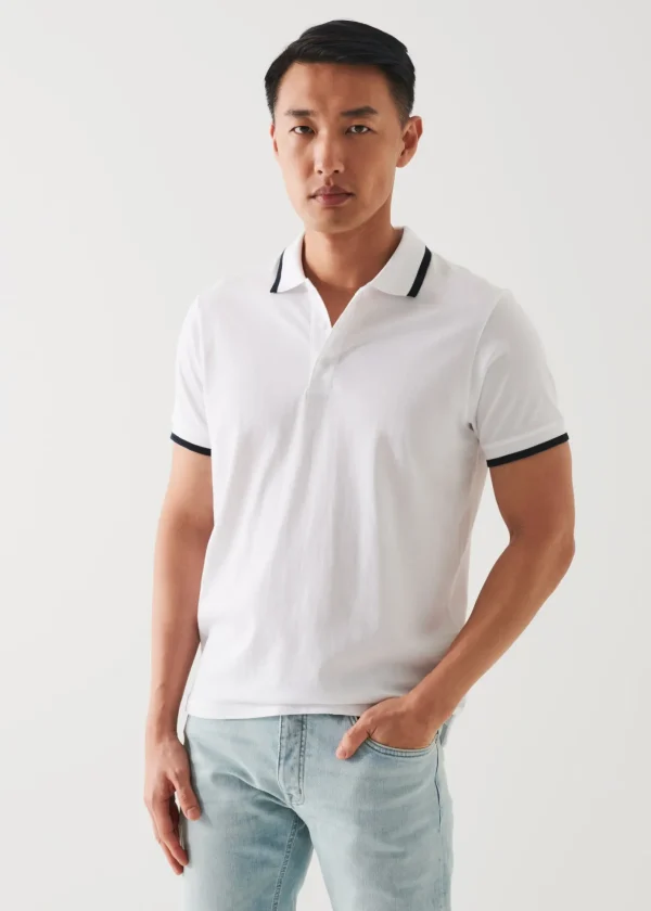 Mercerized Pima Cotton Tipped Polo