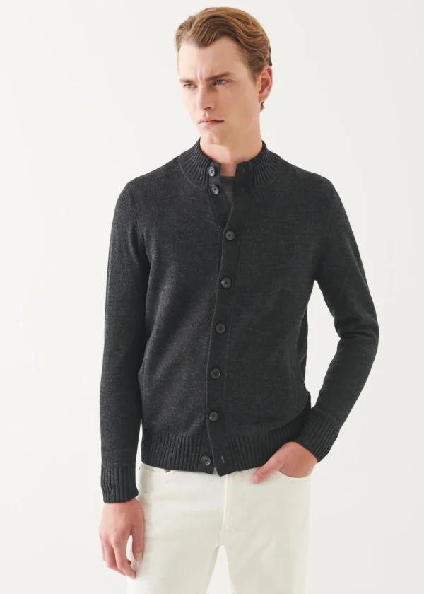 Merino Button Front Cardigan