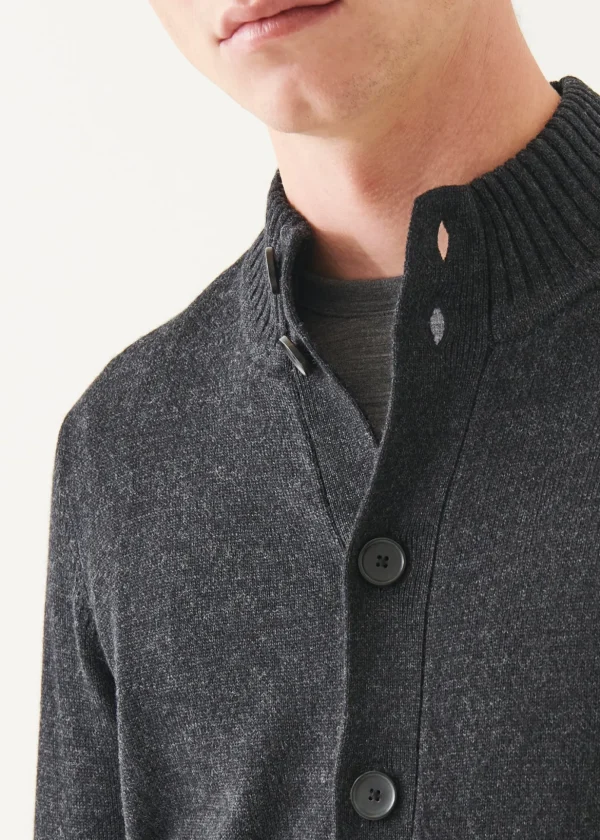 Merino Button Front Cardigan