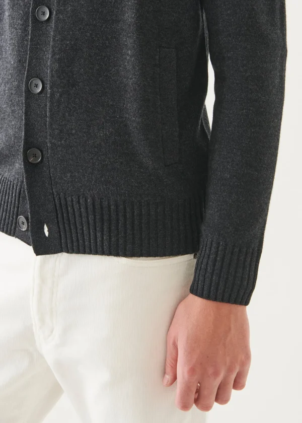 Merino Button Front Cardigan