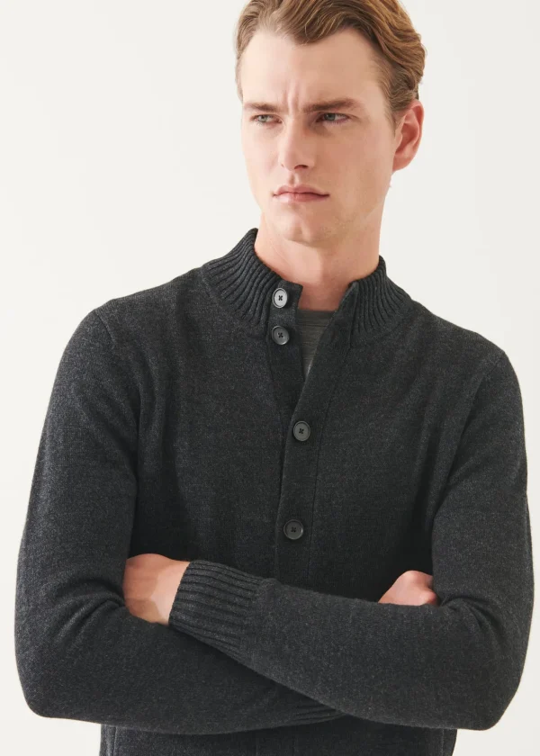 Merino Button Front Cardigan