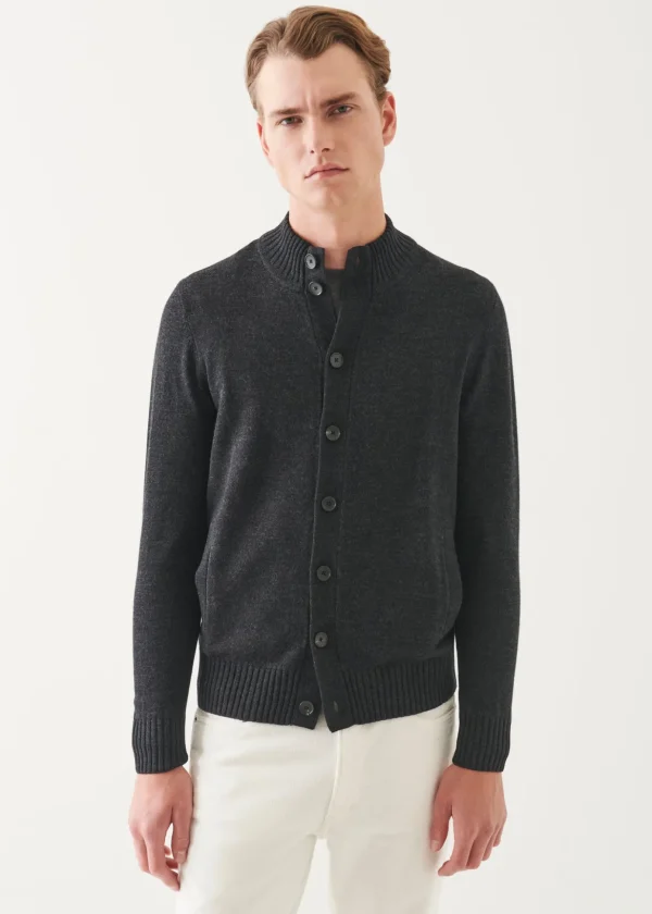 Merino Button Front Cardigan